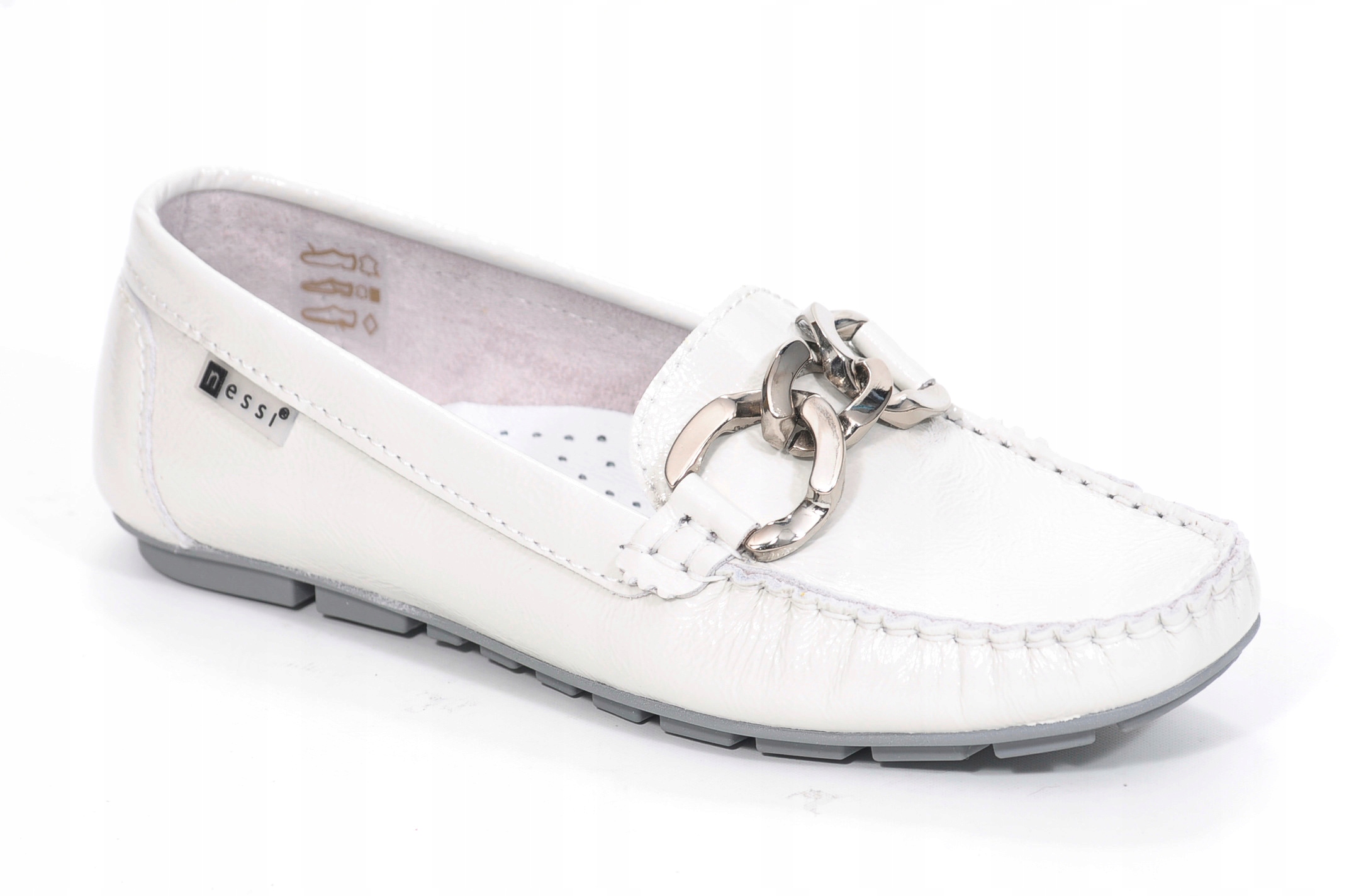 Nessi 21036 Mokasíny šedé 711 Velikost 40