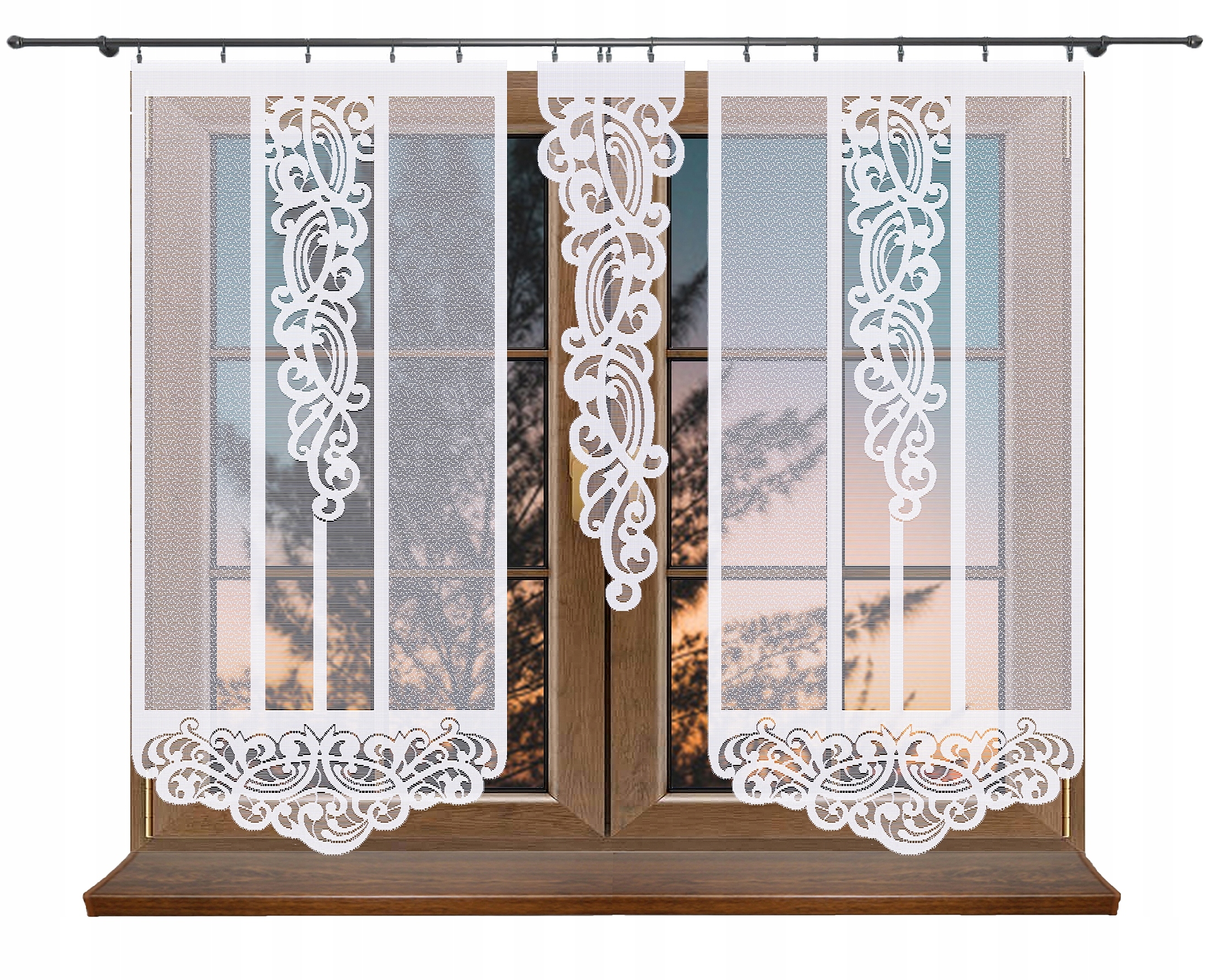 

Dekor Panel Ażur Firana Gotowa Żakard 70x155 Port