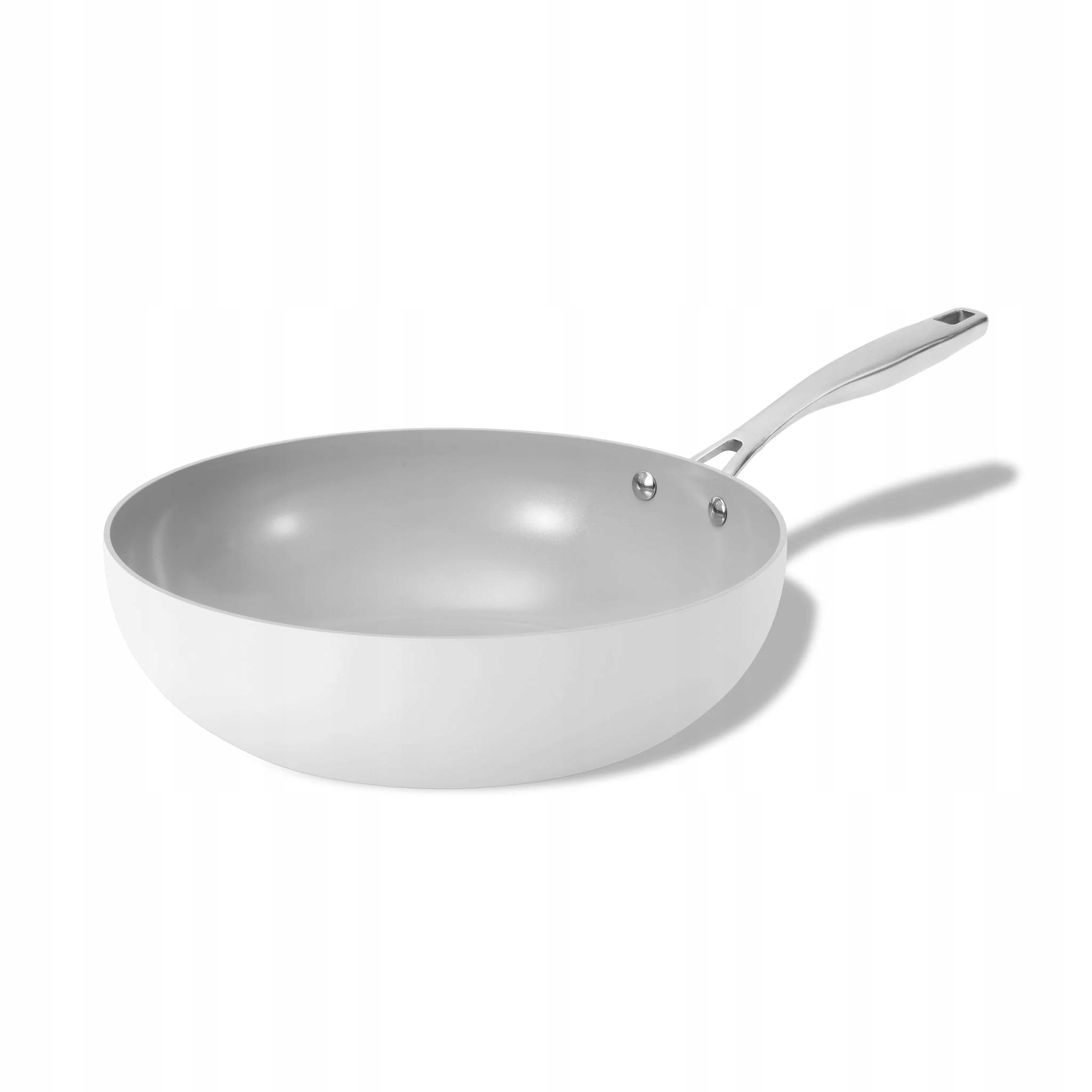 Elmich Nepřilnavá keramická Wok pánev Vital Ø 30 cm Krémově bílá