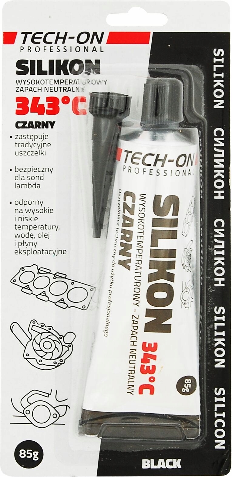 

Silikon Wysokotemperaturowy Czarny Tech2 85g +343°