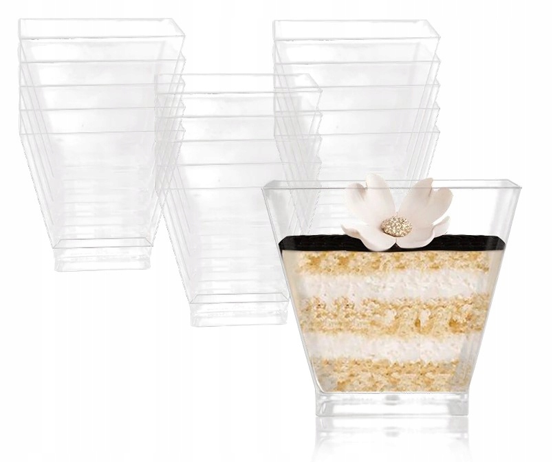 

Pucharki Kwadratowe Na Deserki Space 90ML 24SZT