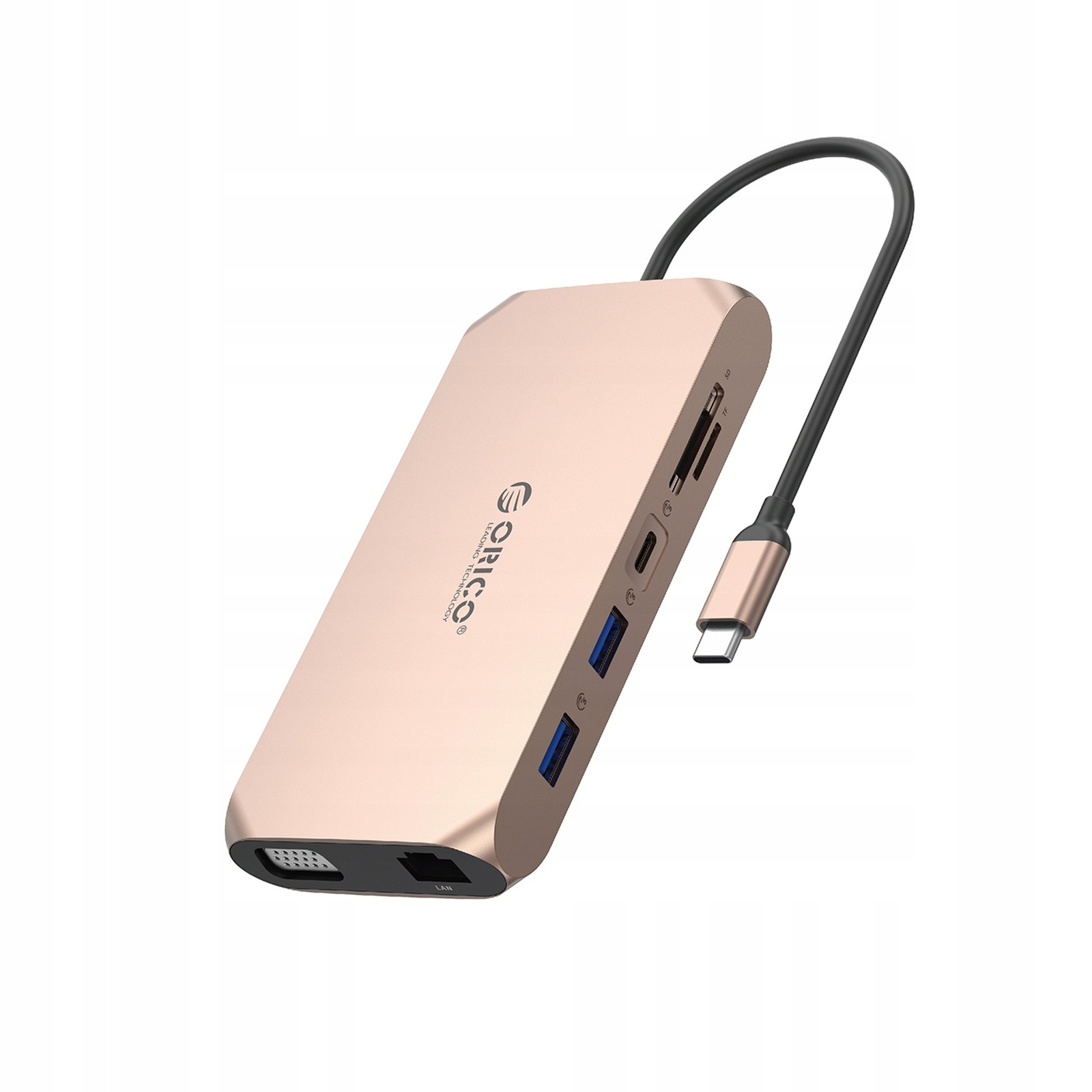 Adapter Hub 12w1 Usb-c Usb-a Usb-c Hdmi Vga SD/microSD RJ45 mini jack Pd