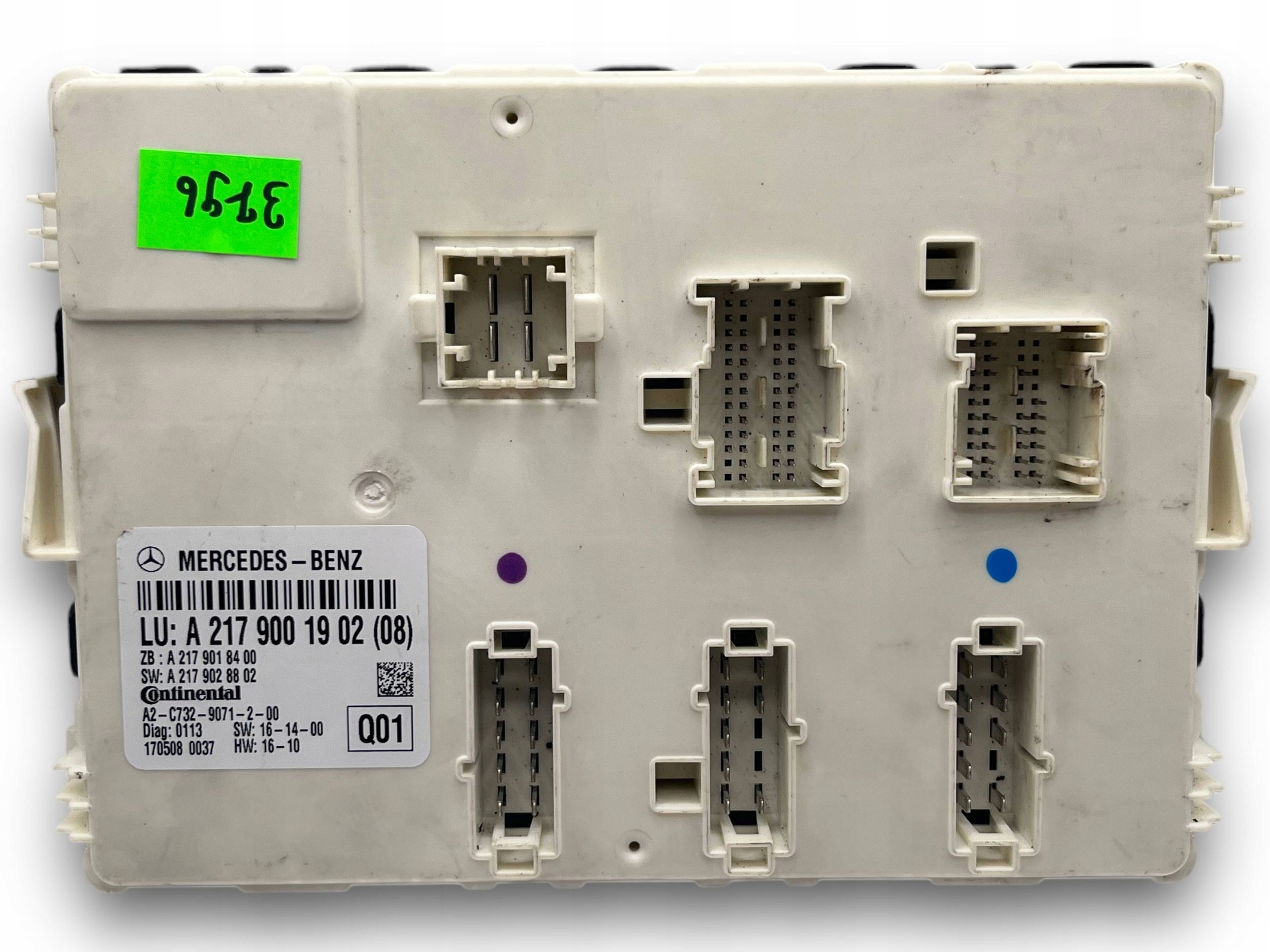 MERCEDES S KLASA W217 CABRIO control unit roofs 2179001902 @M