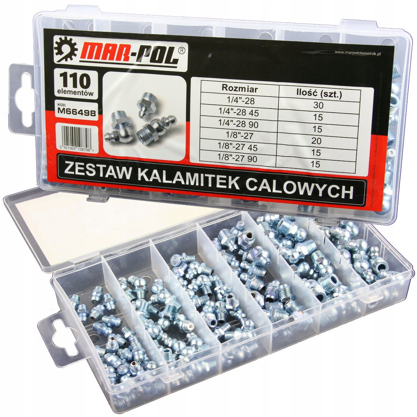 

Smarowniczki Zestaw 110ELE. Calowe M66498 Kalamitk