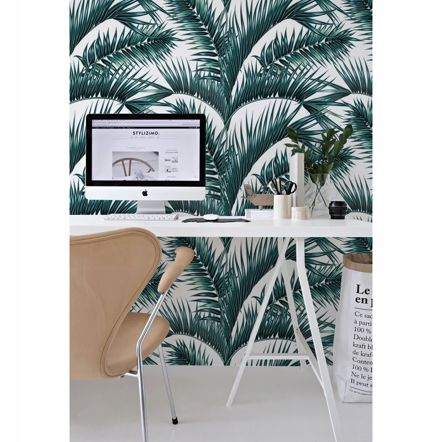 

Tapeta ścienna Tropikalne liście palmowe 360x250cm