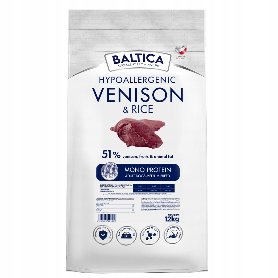 Baltica Jehněčí s rýží Xs/s 12 kg Suché Krmivo pro dospělé psy