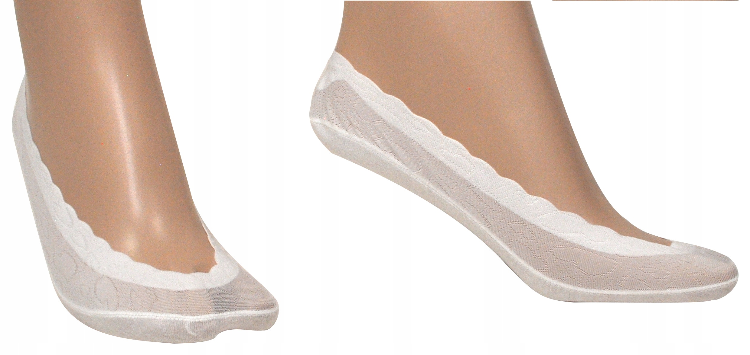 

białe mini stopki Veneziana Silicon Laser