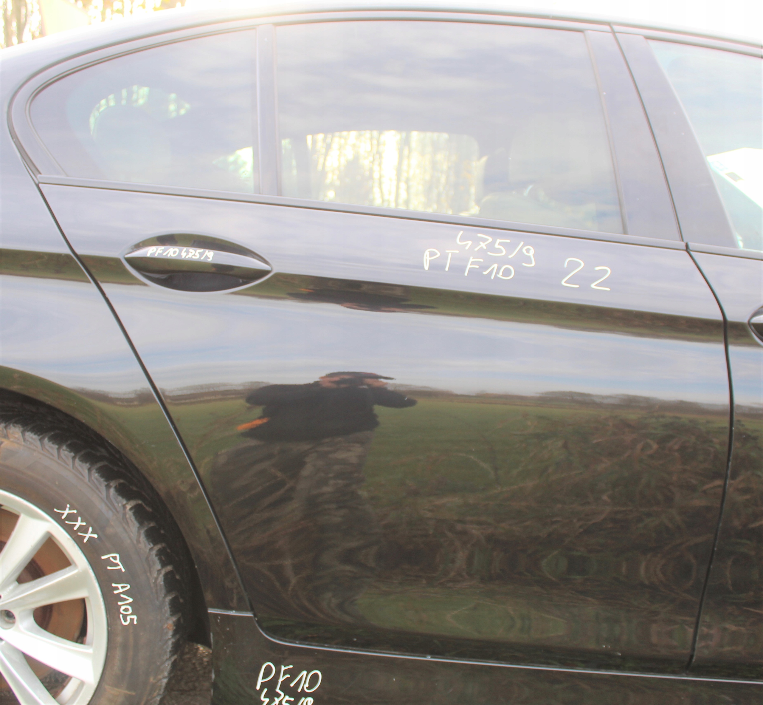 DRZWI TYŁ PRAWE BMW F10 F11 475 BLACK SAPPHIRE