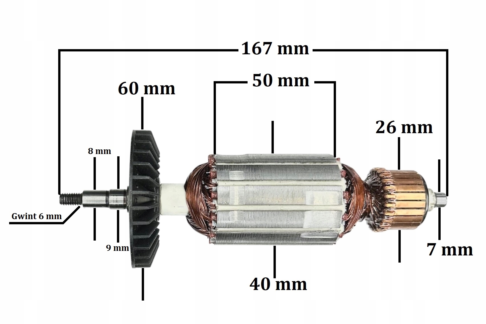 Oběžné kolo pro brusku Einhell 125, Odwerk 125, Defiant 125 (jk 118)