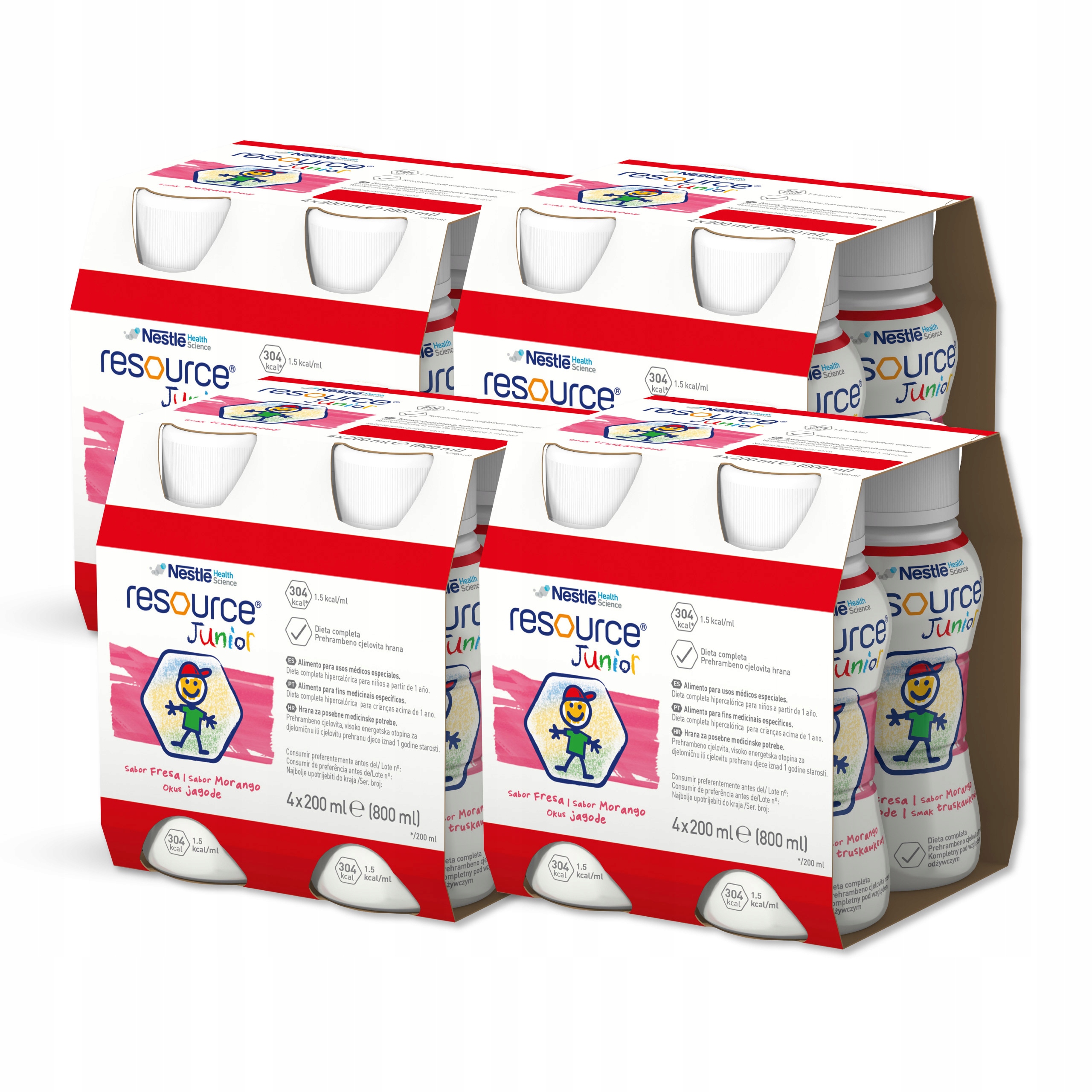 Nestle Resource Junior drink truskawkowy 16 x 200 ml