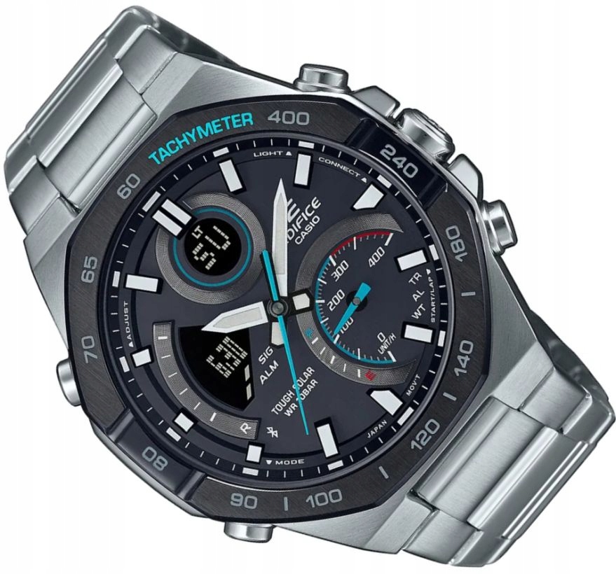Pánské Hodinky Casio Edifice Premium ECB-950DB-1AEF Solární S Bluetooth 48 mm