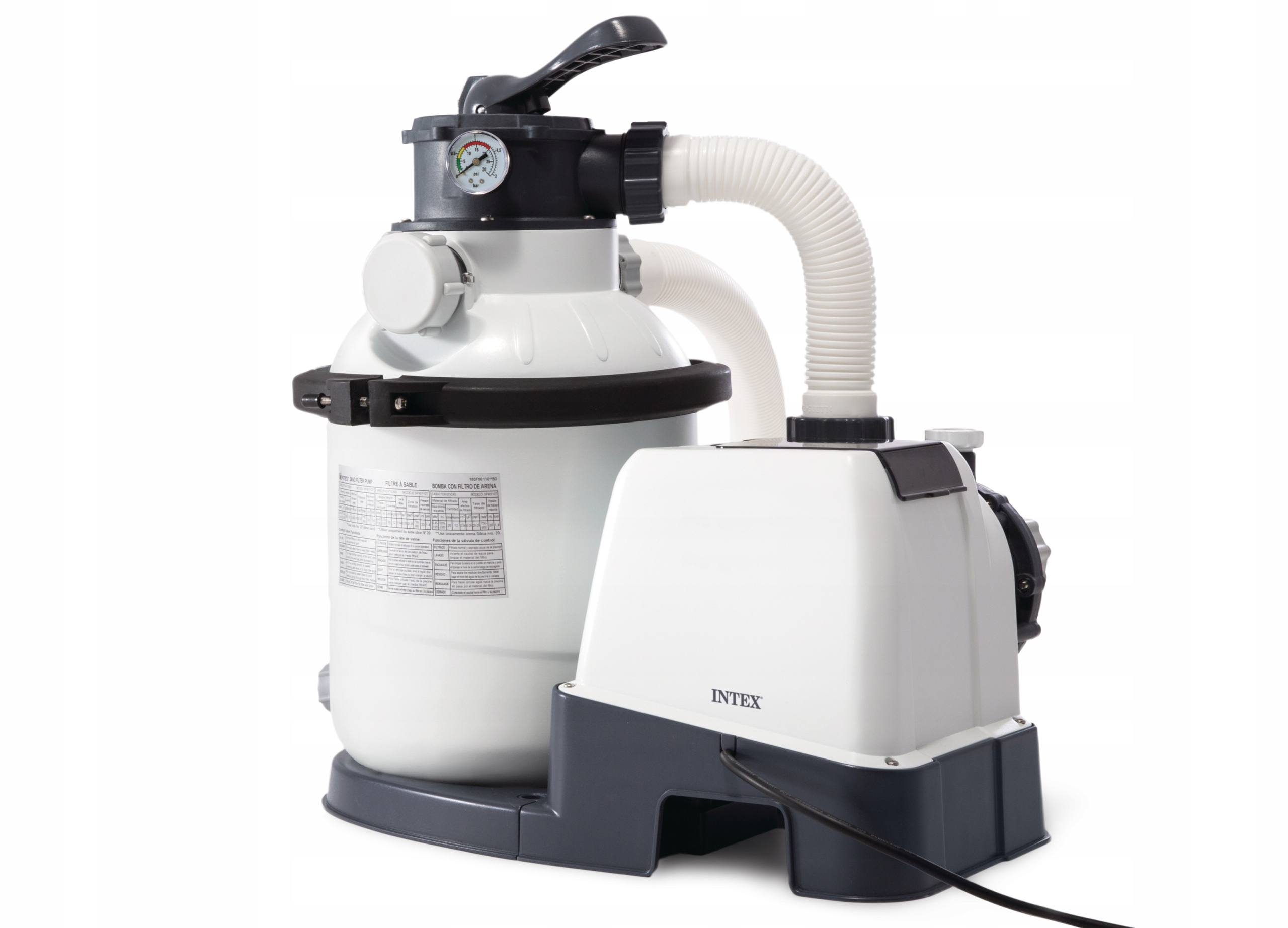 Intex 26644 Pompa basenowa filtrująca Piaskowa kulki baseny małe 4500 l/h