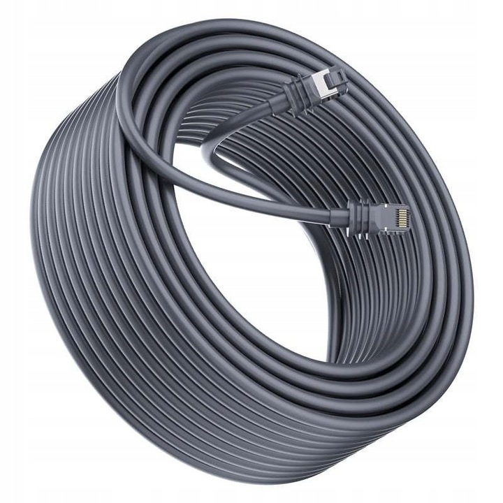 Kabel patchcord RJ45 15 m szary Spacetronik kategoria 5e