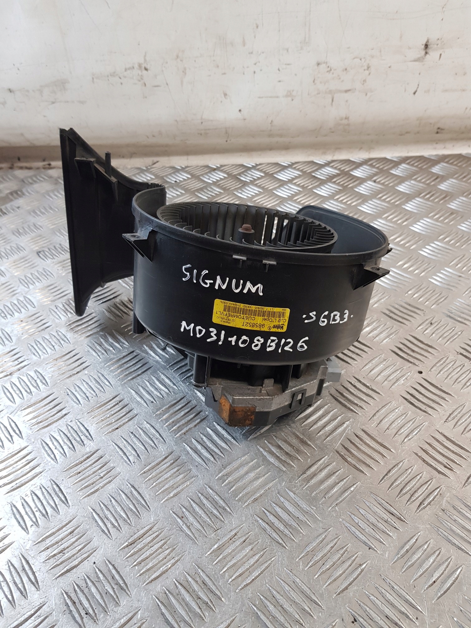 Lüfter des lüfters DMUCHAWA 985852T OPEL SIGNUM