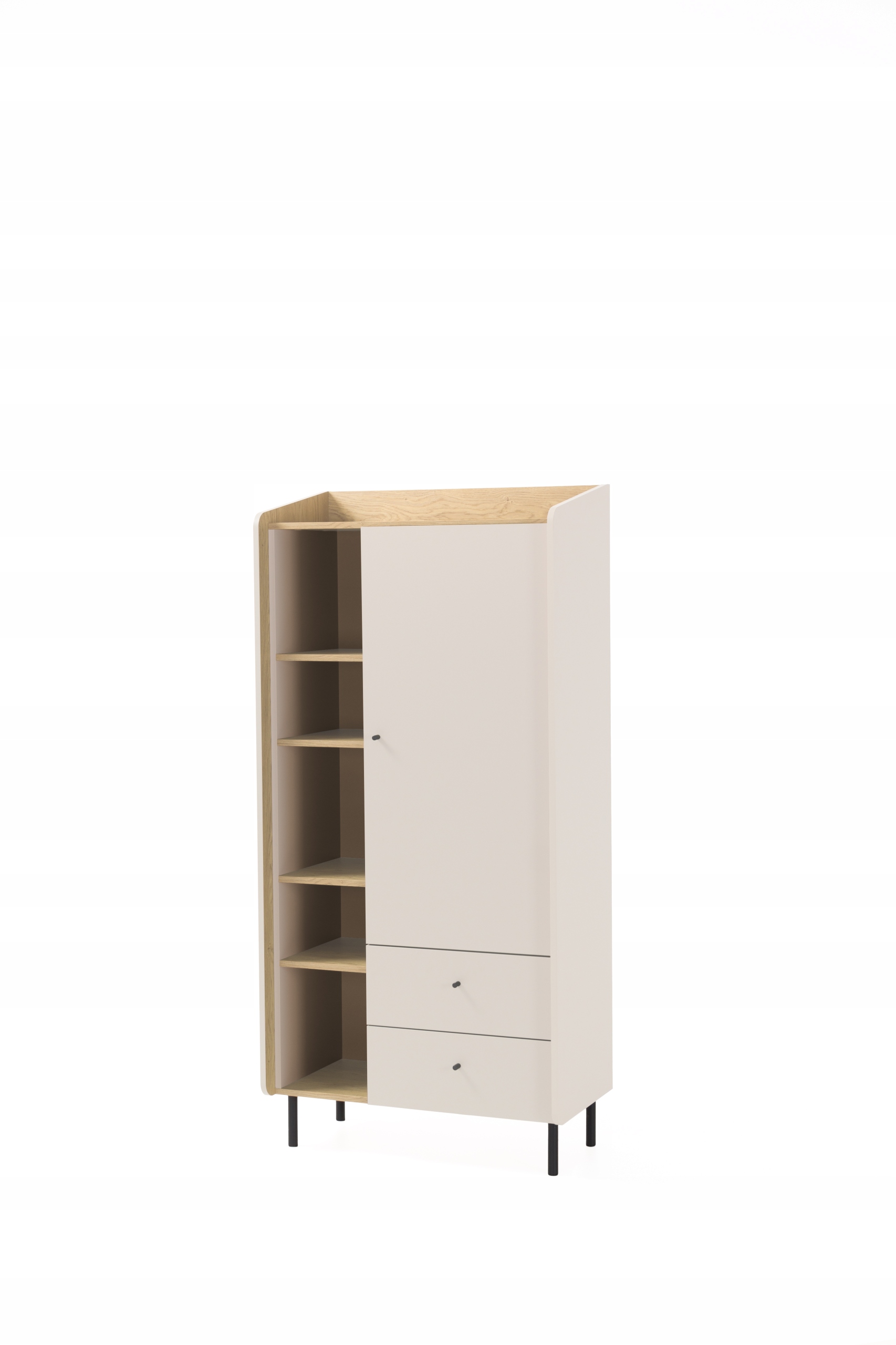 Skříň 80 cm Výklopné dveře Odstíny béžové