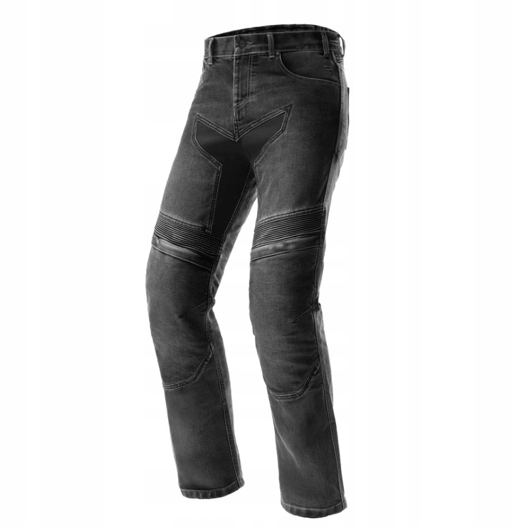 Motocyklové džínsy Rebelhorn Eagle 4 Black Regular Fit 38, 32