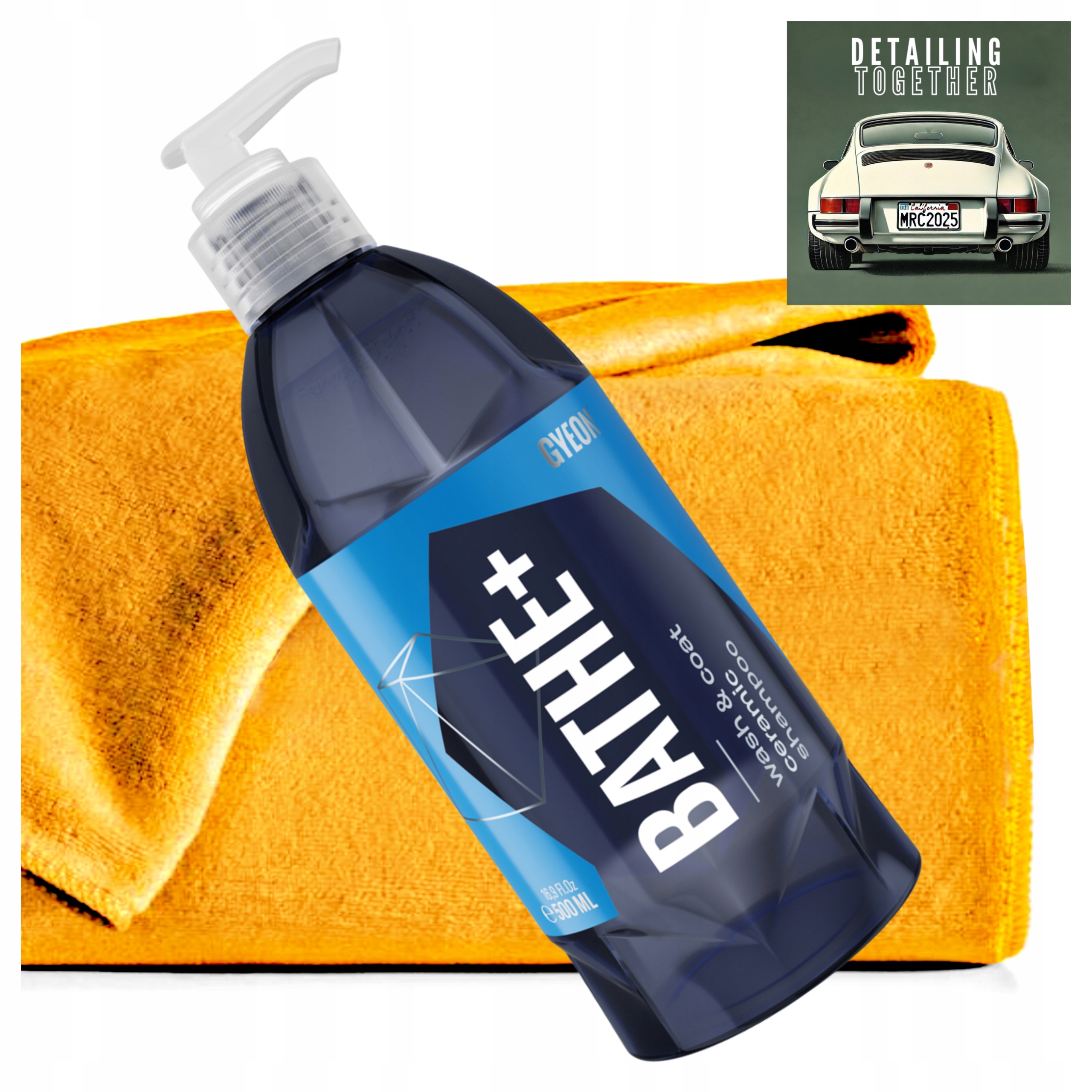 Gyeon Q2M Bathe+ Wydajny Szampon Samochodowy Do Auta z Kwarcem SiO2 500ml