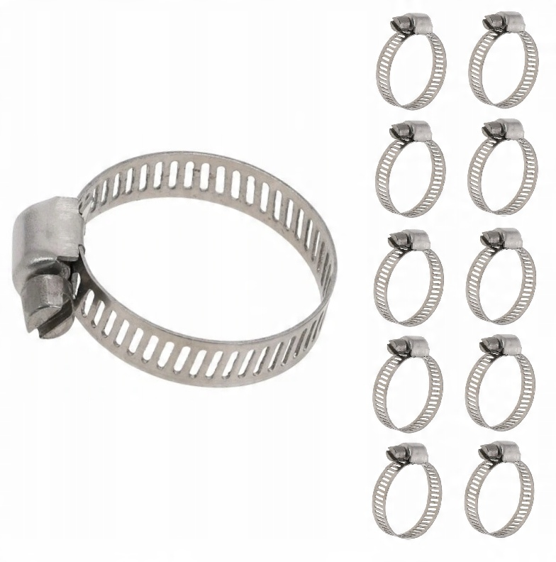 

10x Obejma Opaska Zaciskowa Ślimakowa 16-25mm /8mm