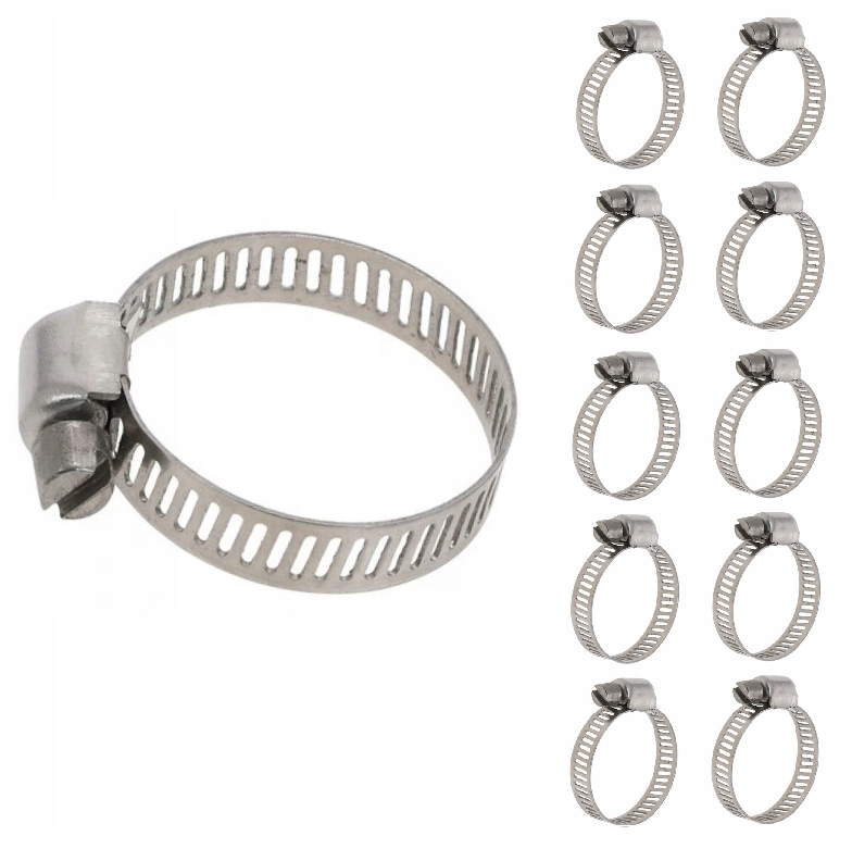 10x Затискач черв'ячний Затискач 7-9 мм / 8 мм