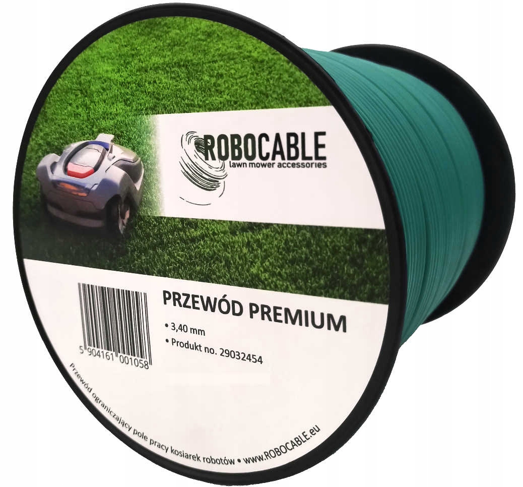ZESTAW MONTAŻOWY 250m 3,4mm PRZEWÓD KABEL OGRANICZAJĄCY ROBOTA KOSIARKI Stan opakowania oryginalne