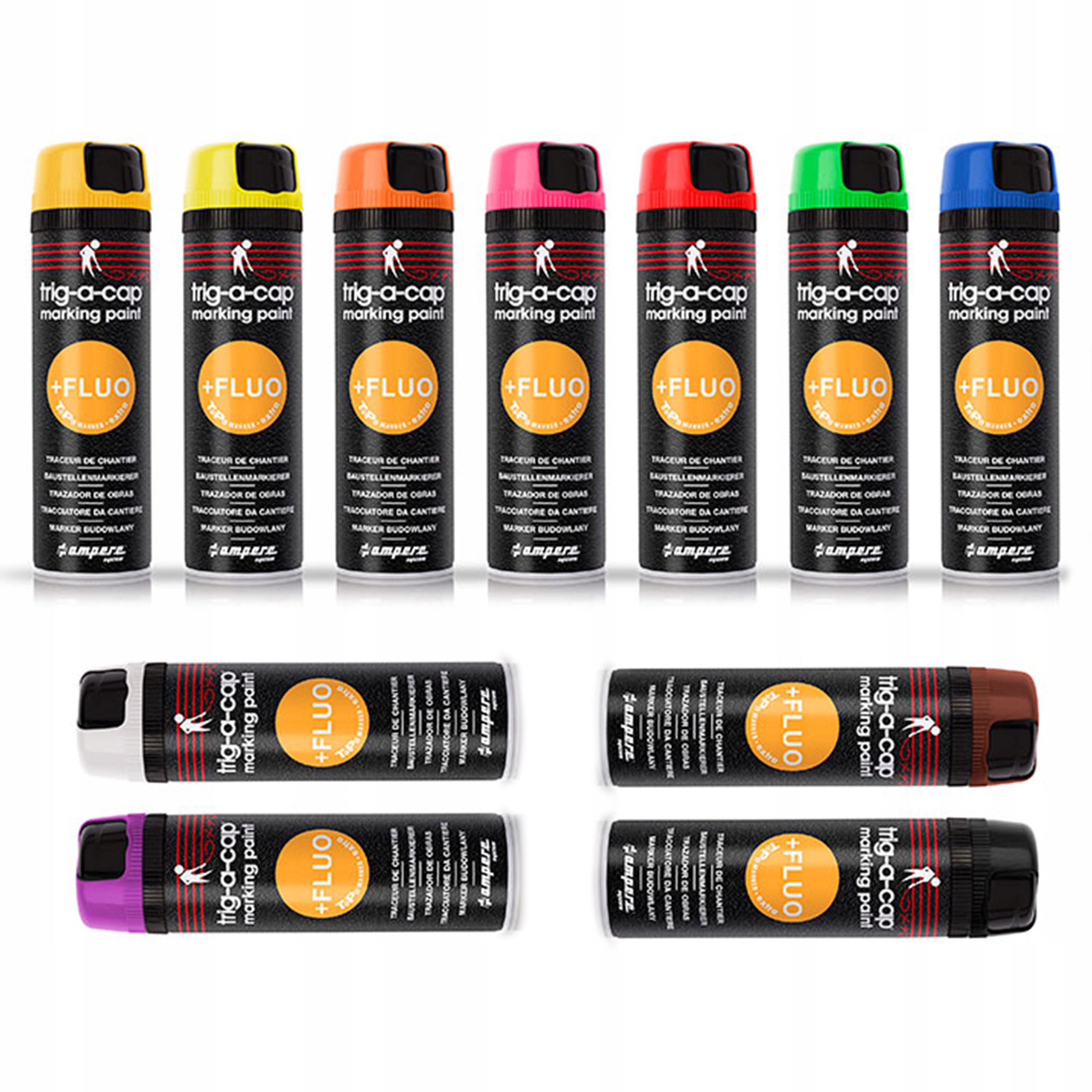 Farba geodezyjna spray do znakowania Ampere 12szt