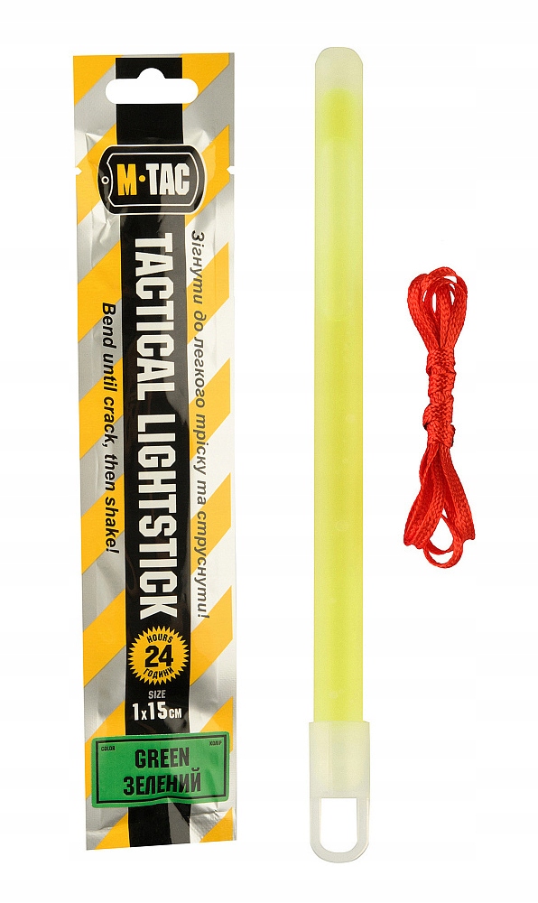 Światło Chemiczne 15cm M-tac Zielone Zimne GlowStick Lightstick Biwak