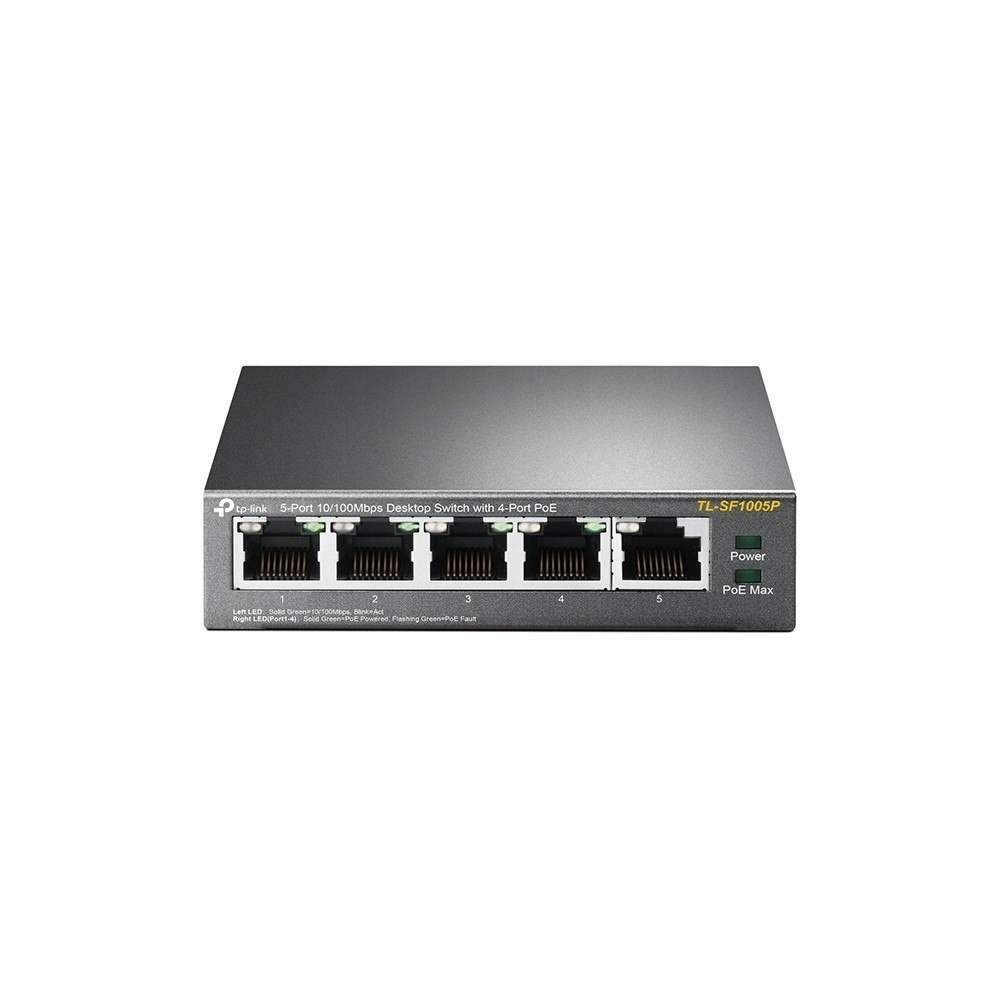 Tp-link Przełącznik SF1005P 5 x Fe (4x PoE)