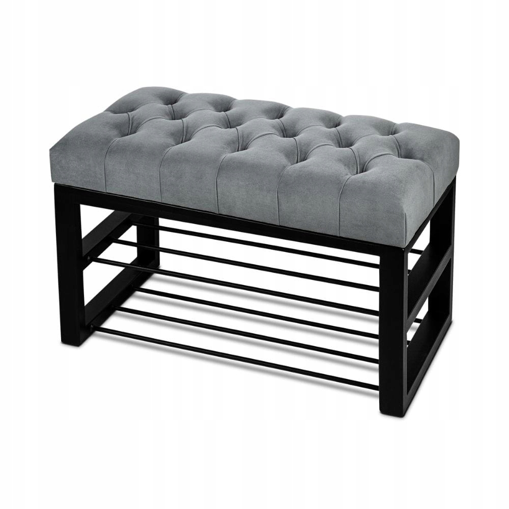 Ławka Industrialna Pikowana Przedpokój loft 120 cm