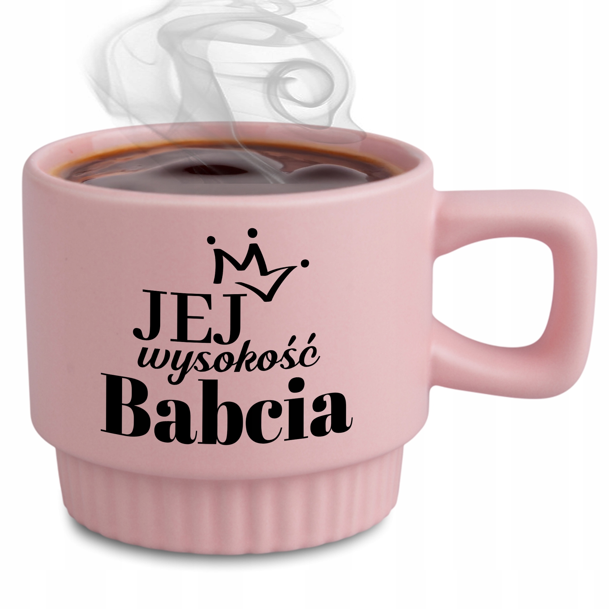 Rýhovaný Hrnek Jedinečný Dárek Pro Babičku Růžovou Její Velikost Babička