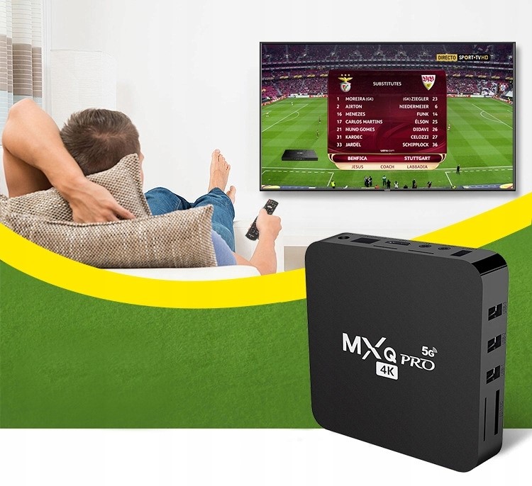 SMART TV BOX 1/8GB MXQ PRO 4K 5G DEKODER ANDROID 9.0 KODI PRZYSTAWKA WIFI Złącze HDMI tak