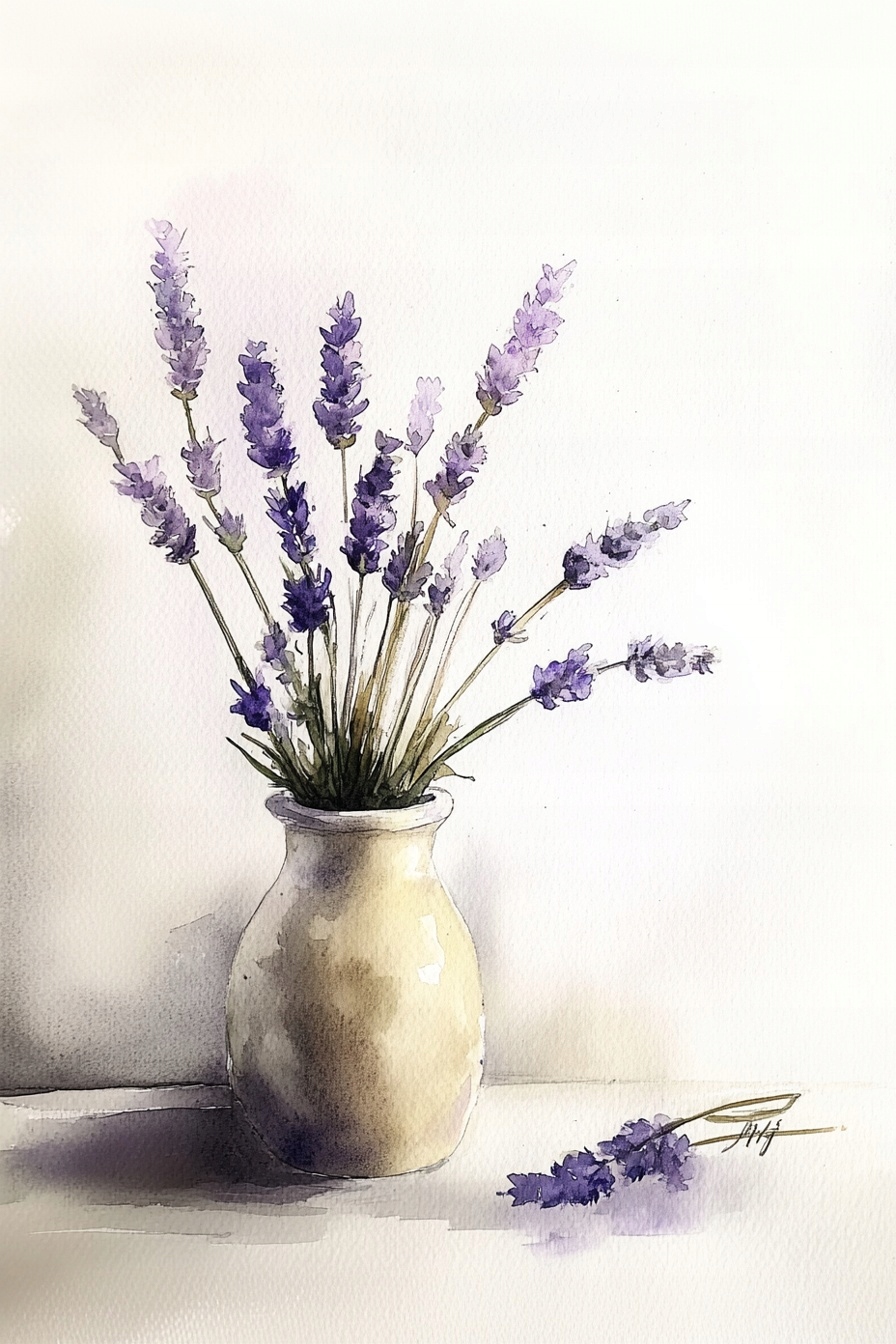 Obraz Na Plátně Canvas Dekorace Ozdoba Květiny Levandule Váza Natura 80x120