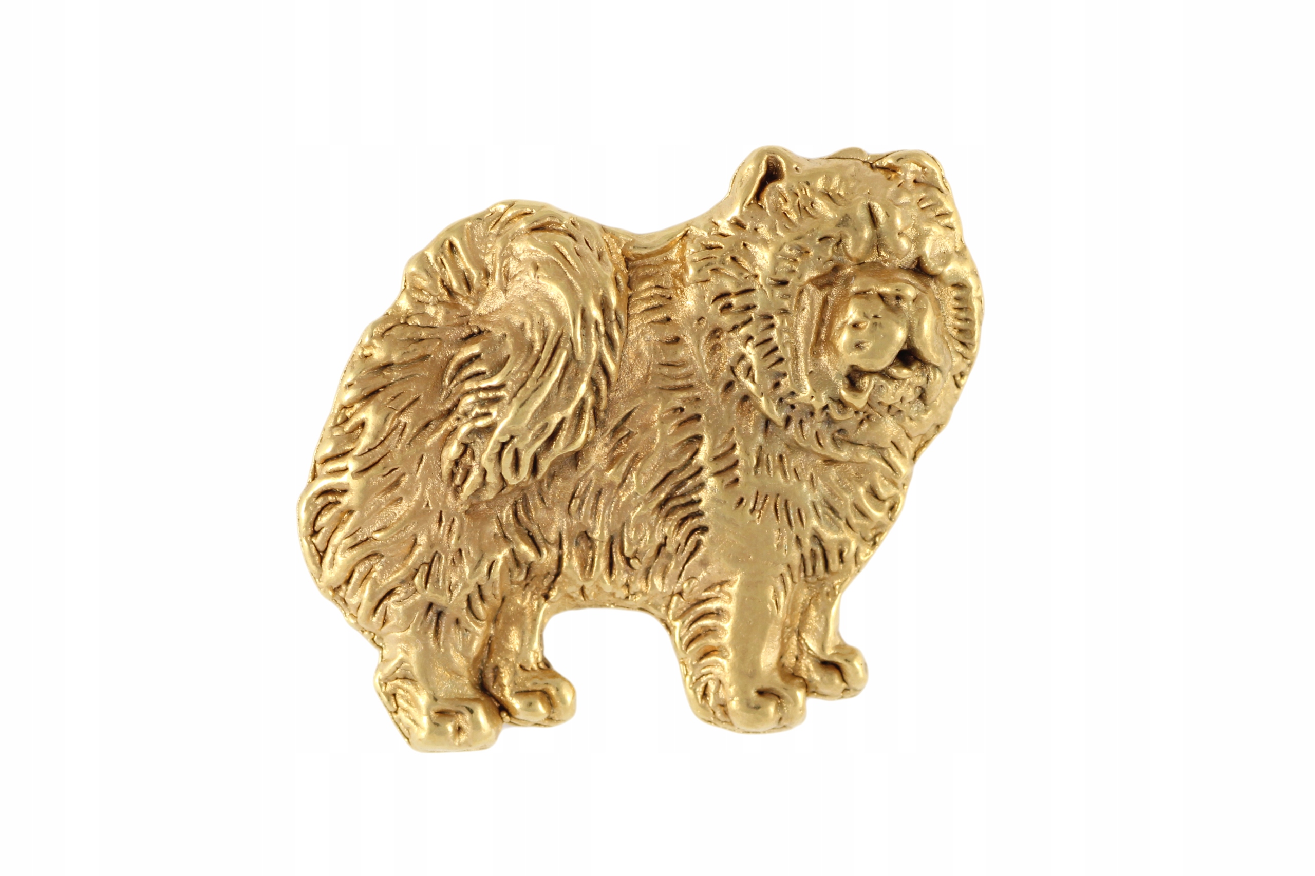 Chow Chow pozlacená brož pin se psem, připínáček, špendlíky na sako