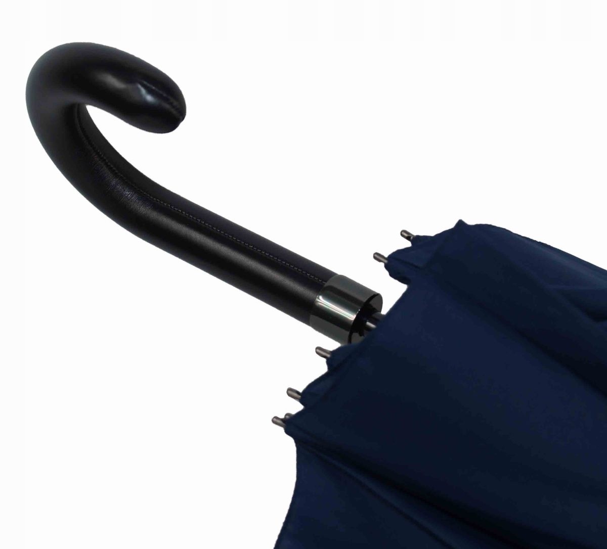 Deštník Doppler Liverpool velký námořnická modrá šitá rukojeť elegantní na úrovni