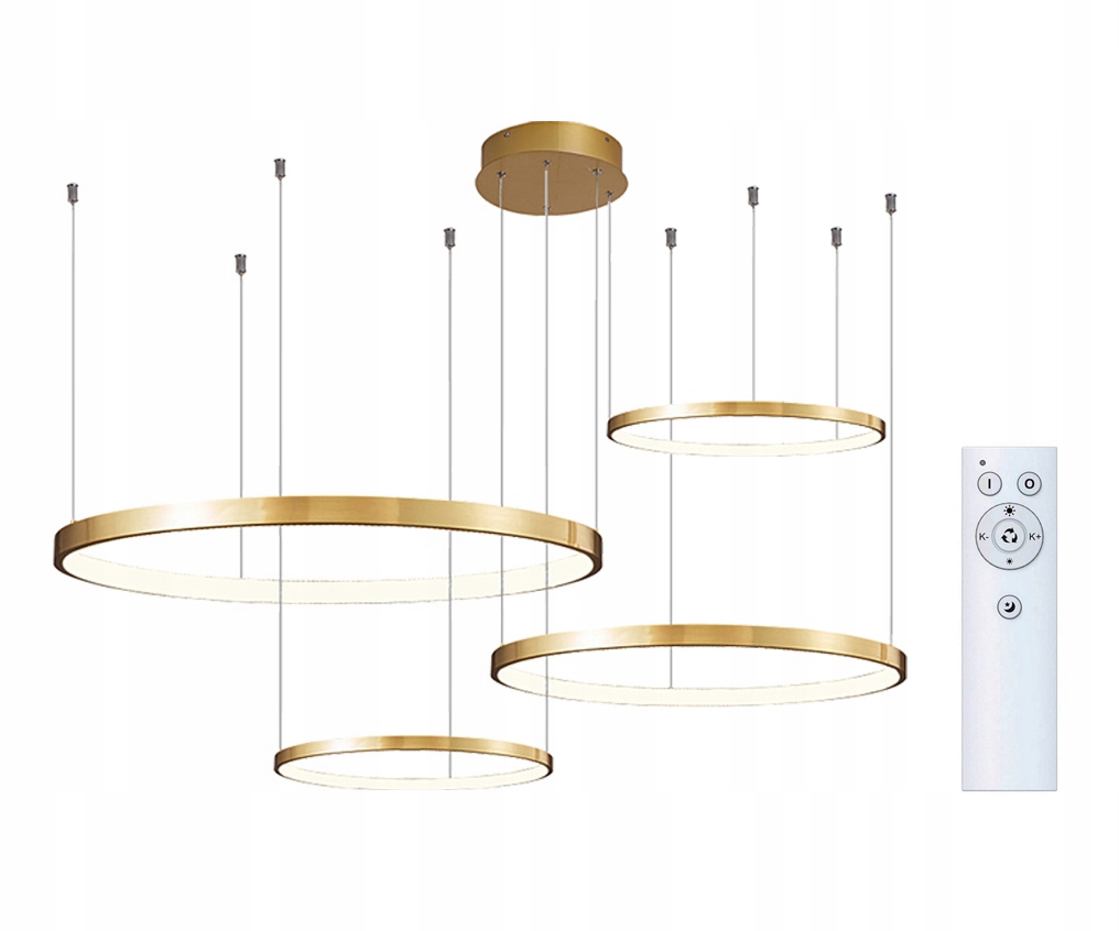 

Żyrandol Led 4-okręgowy pilot średnice 40/40/60/80