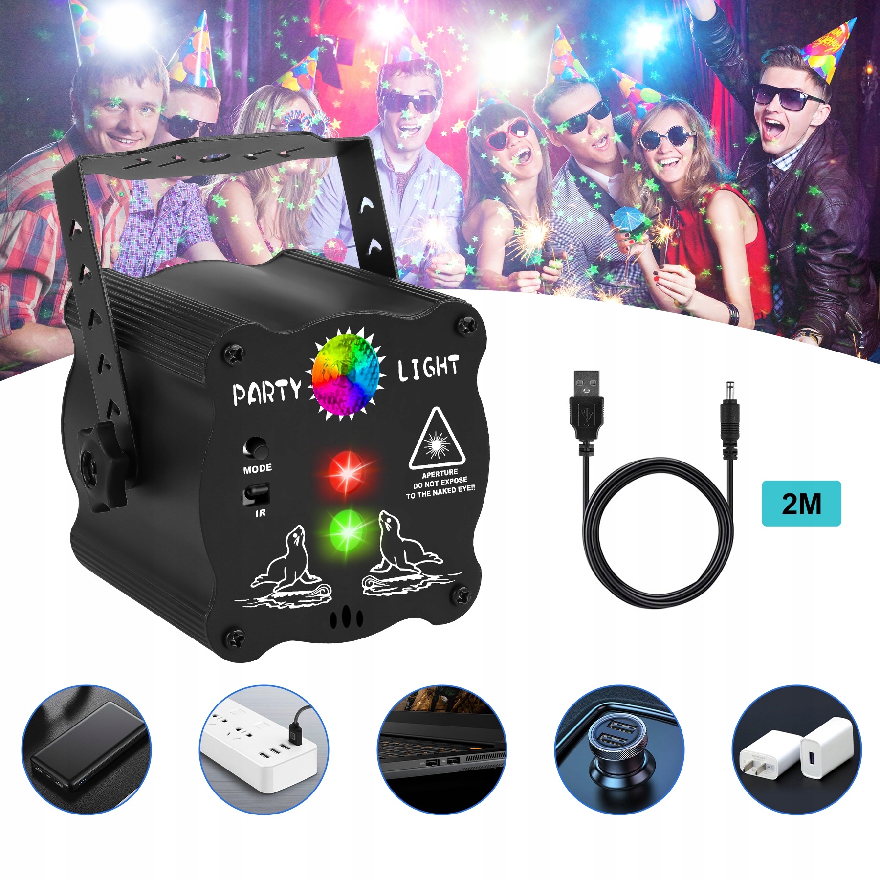 Światła Sceniczne LED Projektor Laserowy RGB Disco Marka Inna