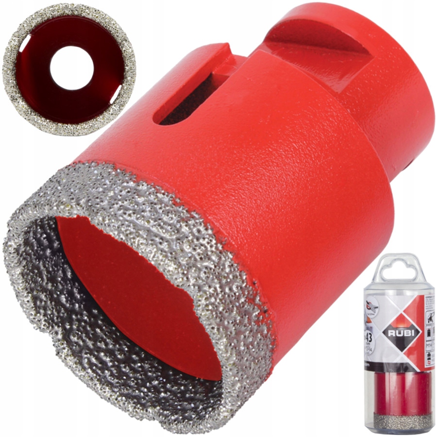 Rubi Koruna M14 S Pájeným Diamantovým Násypem 43 mm