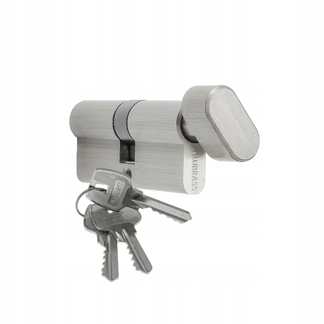 Wkładka klucz/gałka 35/50 mm Nikiel Satyna