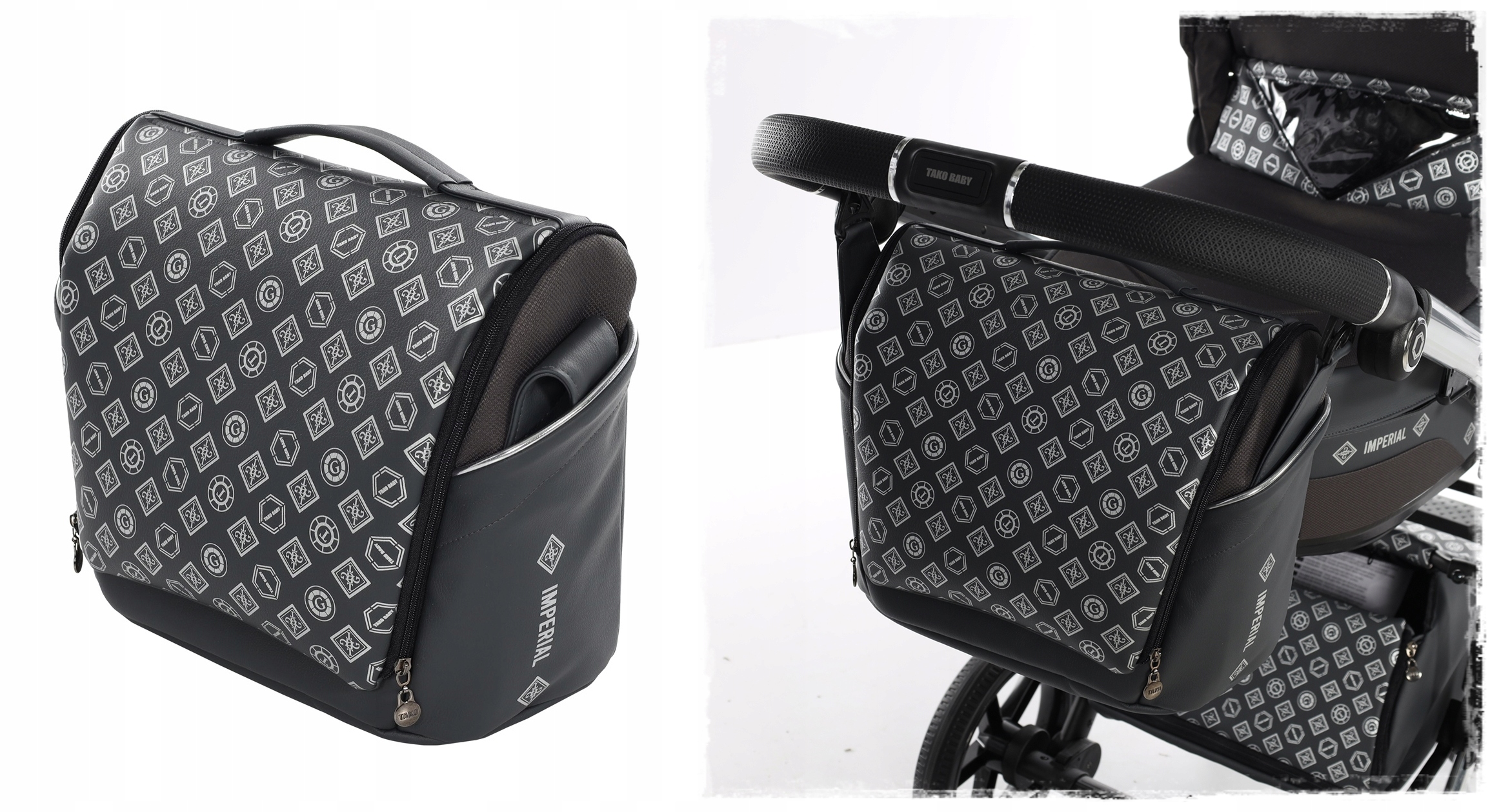 Wyprzedaż TAKO Laret Imperial New wózek dziecięcy 2w1 zielony Wysokość produktu 104 cm