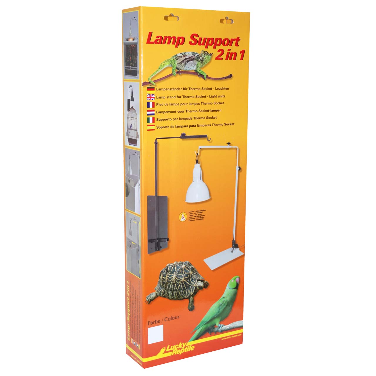 Stojak do lampy żarówki uchwyt Lucky Reptile czarny