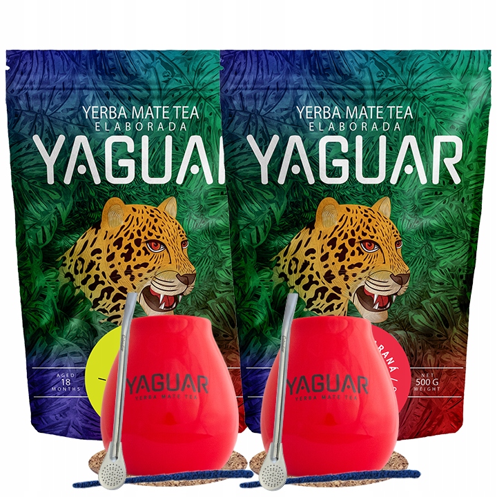 Levně Sada Yerba Mate Yaguar pro dva 2x0,5 kg 1 kg