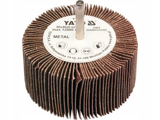 ŚCIERNICA LISTKOWA TRZPIENIOWA 80x40x6 P120 YATO