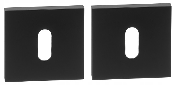 

Rozeta kwadratowa Slim klucz czarna Novamet