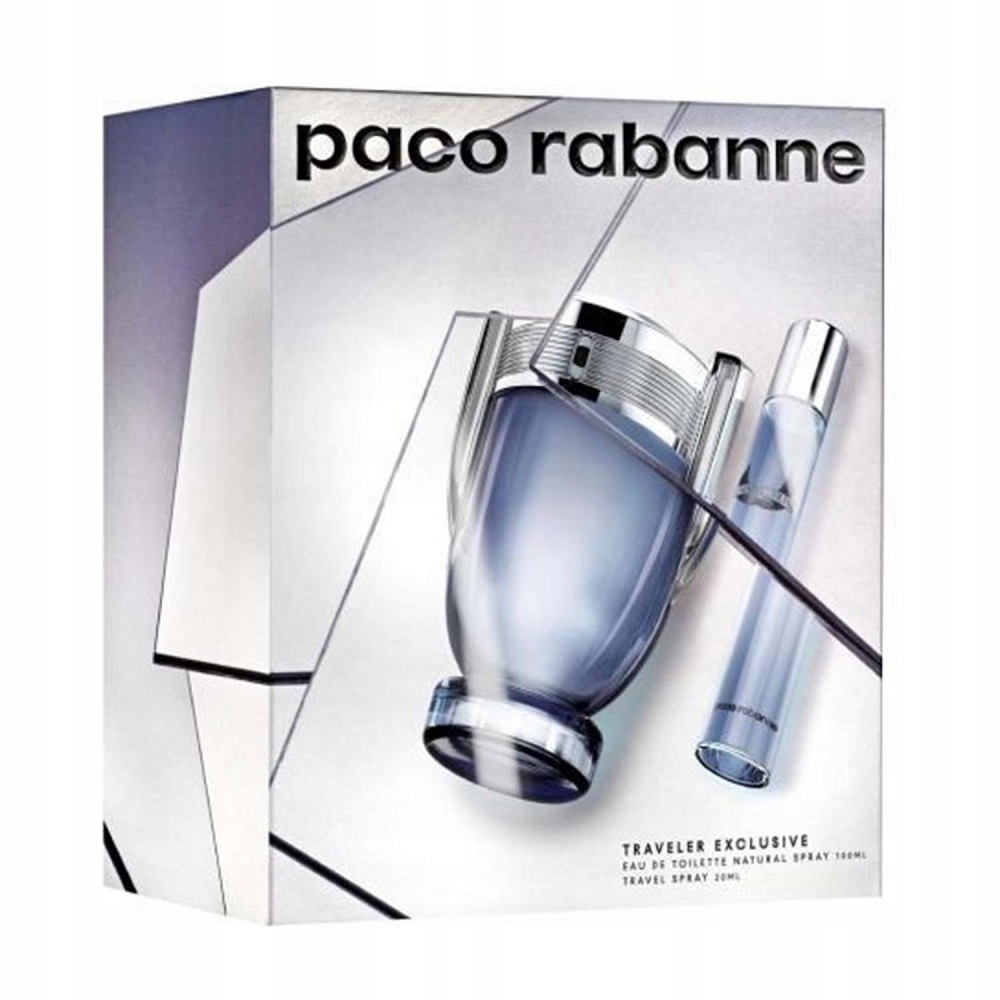 Paco Rabanne Invictus 100ml 20ml Zestaw wody toaletowe Idealny