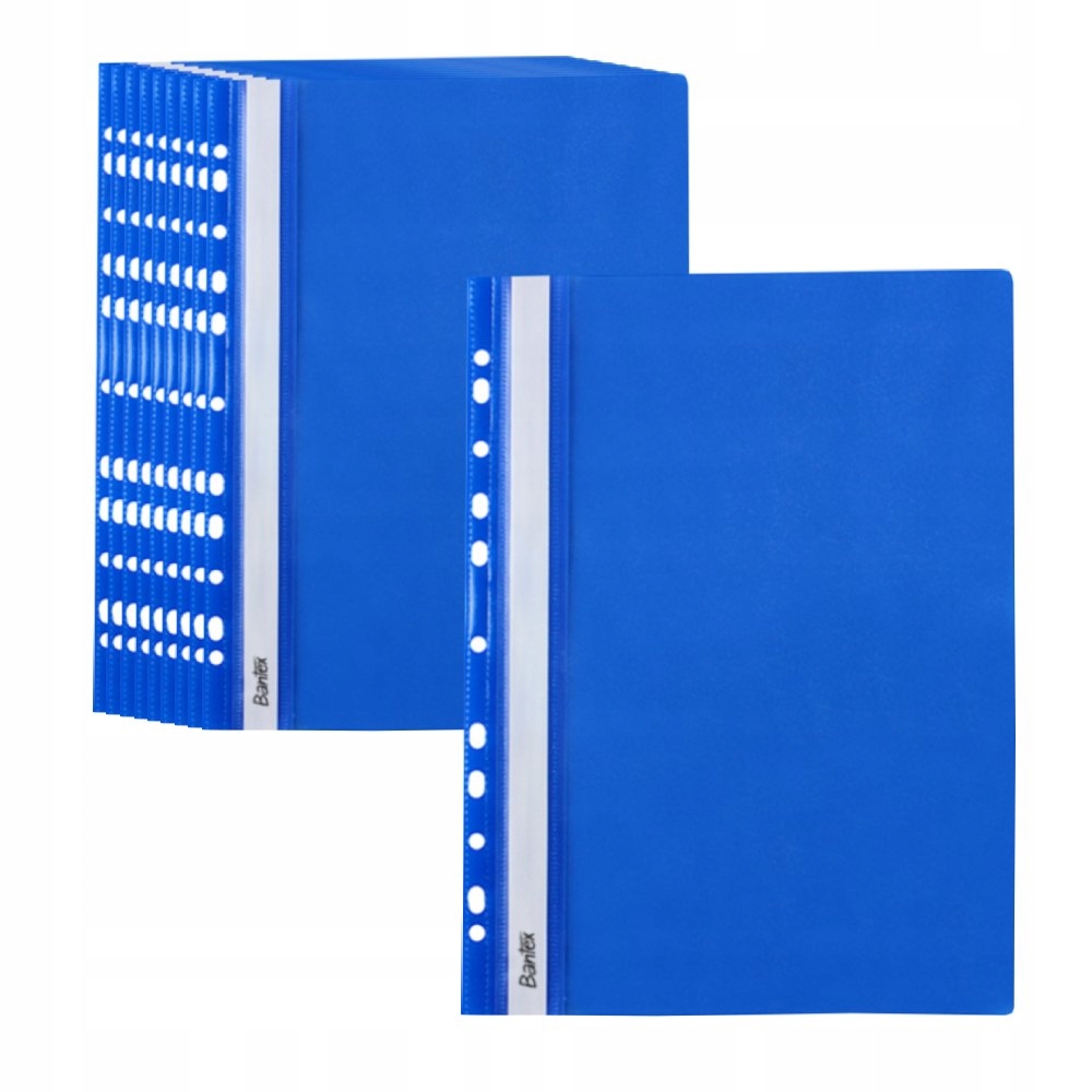 

Skoroszyt Pp Wpinany Miękki A4 Niebieski 10szt
