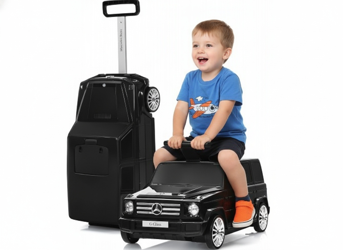 Kufr Odrážedlo Mercedes G-class 3V1 Auto Pro Děti Auto Černé Coil