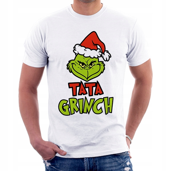 

Koszulka Na Mikołaja Święta Męska Tata Grinch |XXL