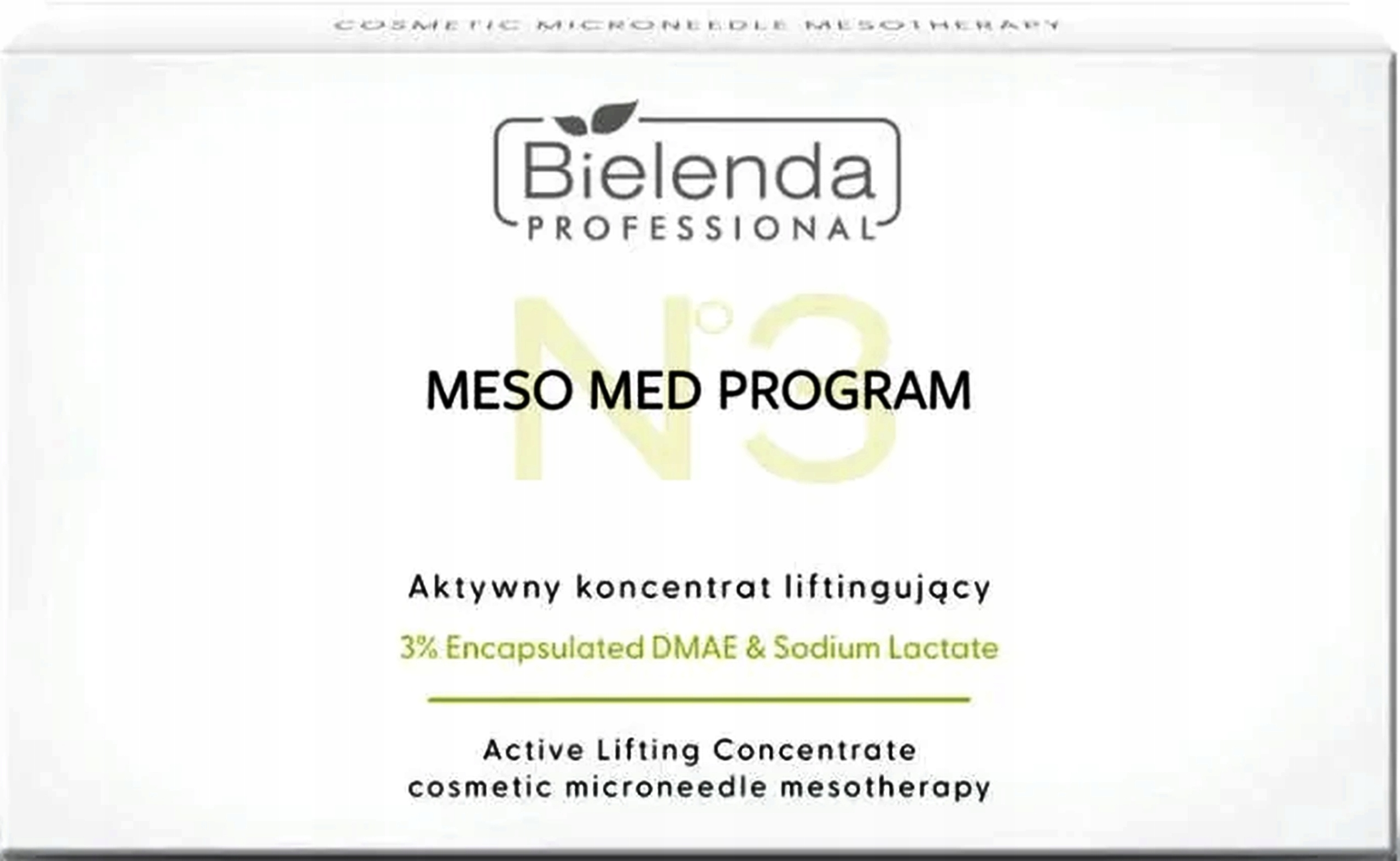 Bielenda Pro Zestaw Liftingujący 3% aktywnych koncentratów 10x3ml