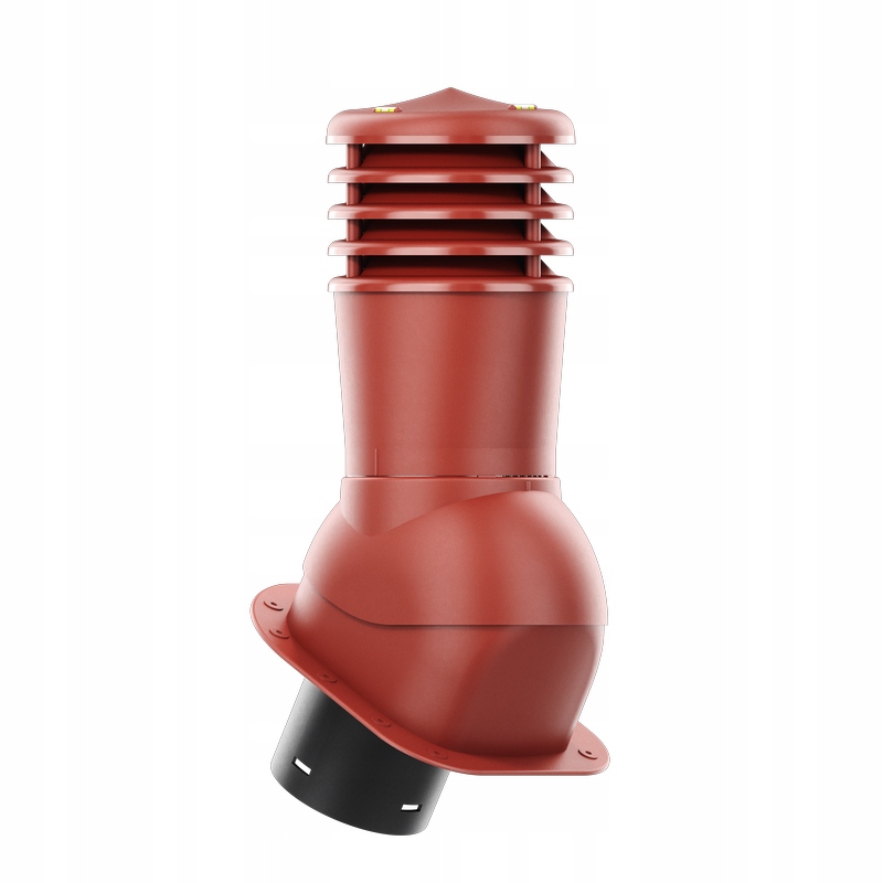 Větrací komín Smartline profil H fi 150 mm, nezateplený, červený