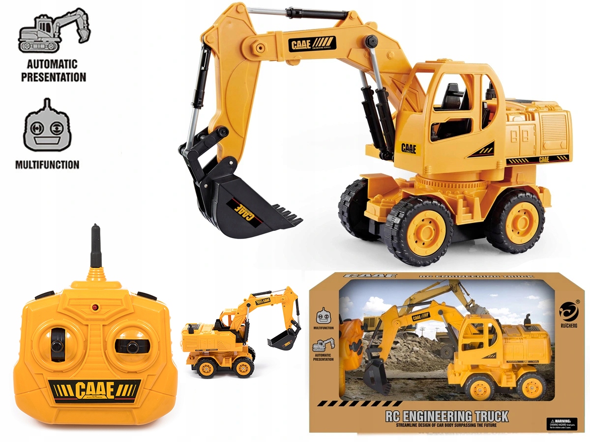 ZDALNIE STEROWANA KOPARKA MOCNA RC + PILOT