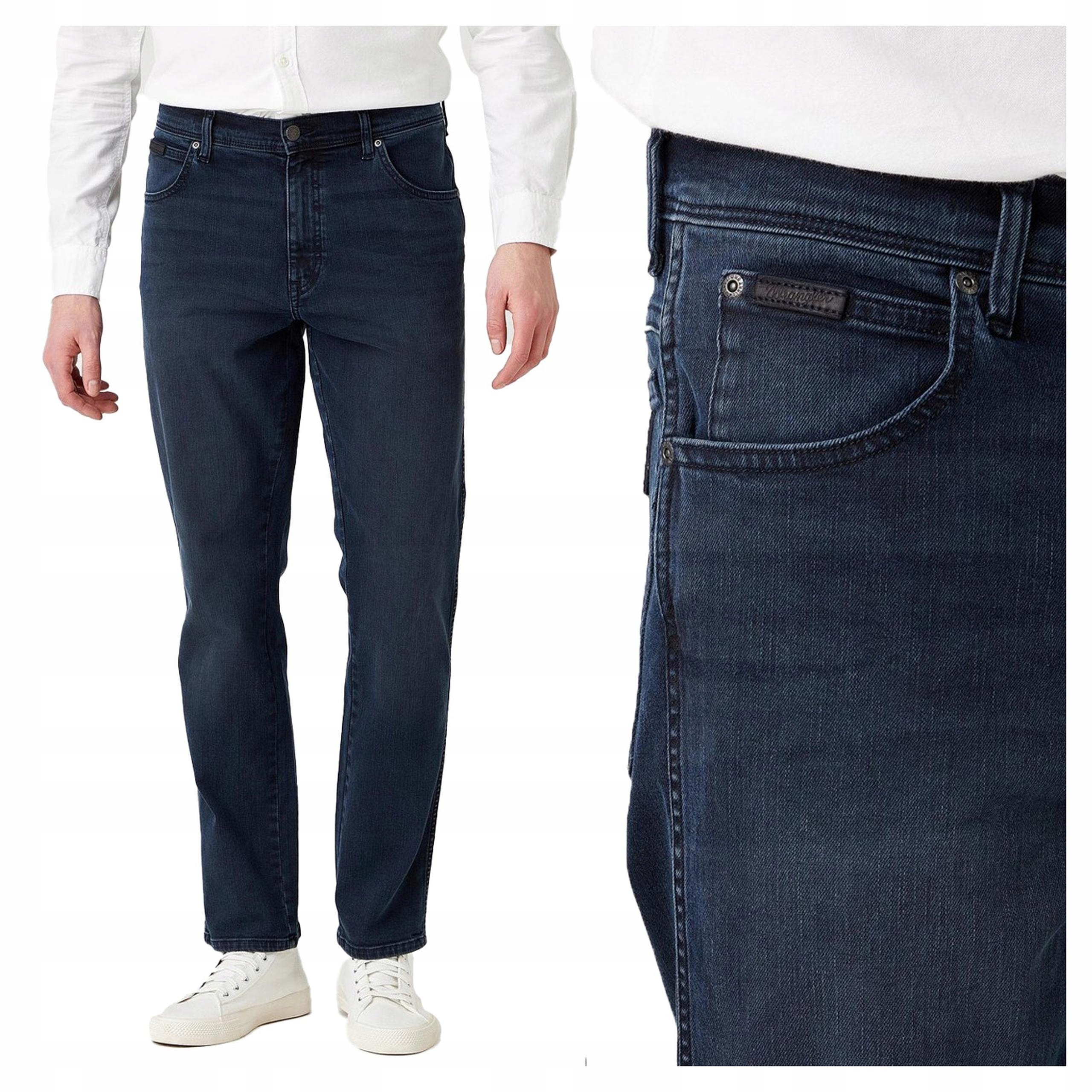 Wrangler Texas Slim W38 L32 Pánské džínové kalhoty džíny Přiléhavé